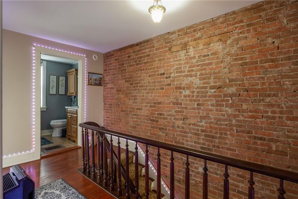 Bathroom, Interior, Stone Walls, Wood Texture Flooring