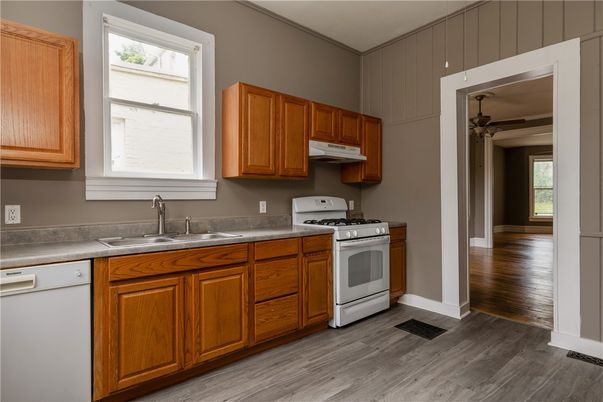 Interior, Kitchen, Wood Texture Flooring