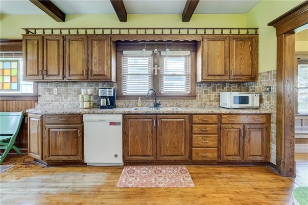 Interior, Kitchen, Wood Texture Flooring
