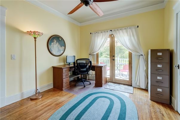 Home Office, Interior, Wood Texture Flooring