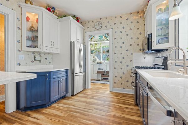 Interior, Kitchen, Wood Texture Flooring