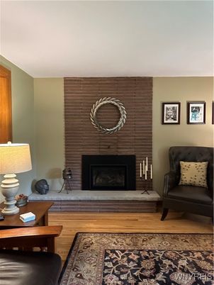 Fireplace, Interior, Wood Texture Flooring