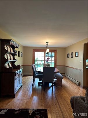 Dining room, Interior, Wood Texture Flooring