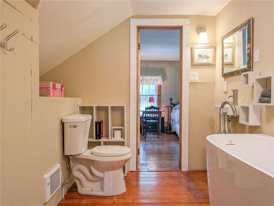 Bathroom, Interior, Wood Texture Flooring