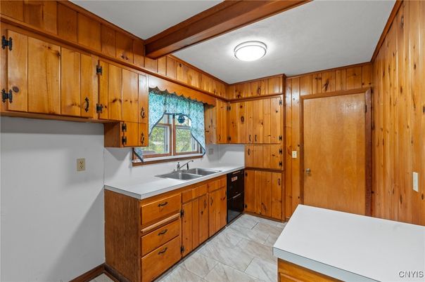 Interior, Kitchen, Wooden Walls