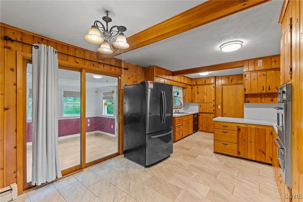 Interior, Kitchen, Wooden Walls