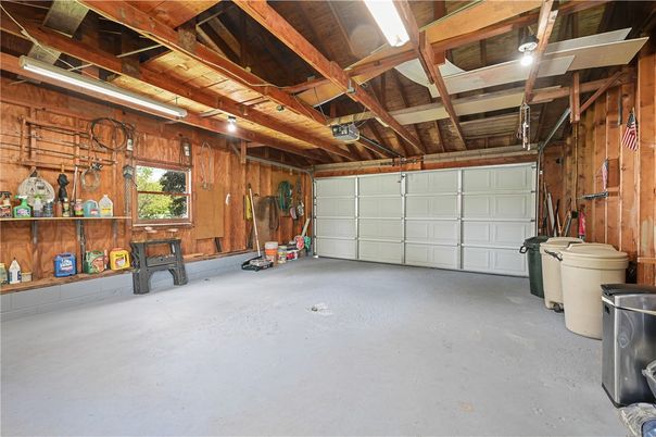 Garage, Interior, Wooden Beams, Wooden Ceilings, Wooden Walls