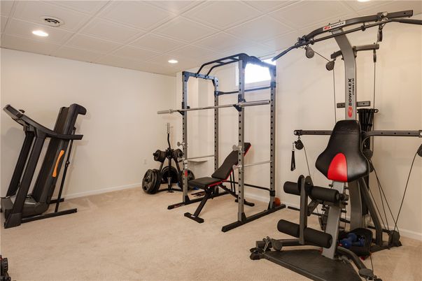 Fitness Equipment, Interior, Recessed Lighting