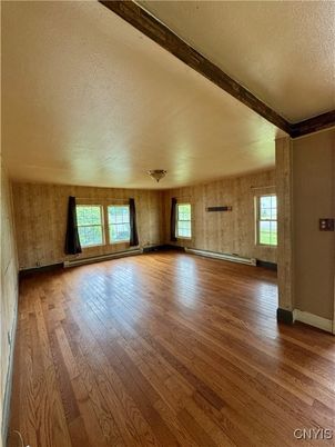Empty room, Interior, Wooden Beams, Wood Texture Flooring, Wooden Walls