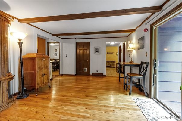 Fireplace, Interior, Wooden Beams, Wood Texture Flooring