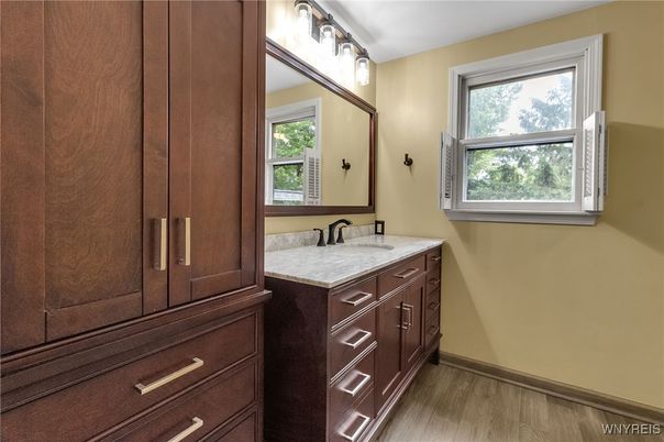 Bathroom, Interior, Wood Texture Flooring