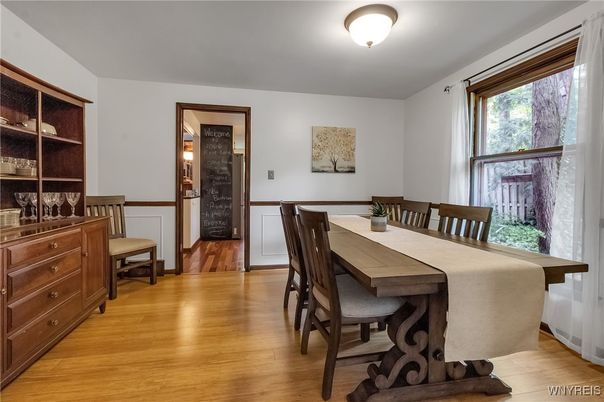 Dining room, Interior, Wood Texture Flooring