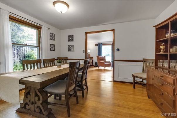 Dining room, Interior, Wood Texture Flooring