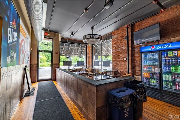 Interior, Stone Walls, Wood Texture Flooring