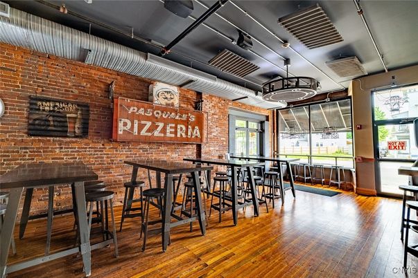 Interior, Pendant Lights, Stone Walls, Wood Texture Flooring