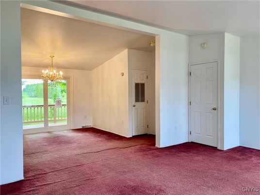 Chandelier, Empty room, Interior