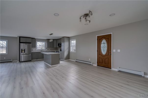 Empty room, Interior, Kitchen, Wood Texture Flooring