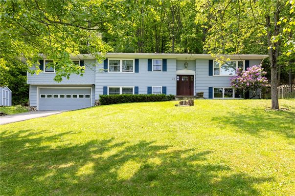 Attached, Backyard, Exterior, Facade, Raised Ranch