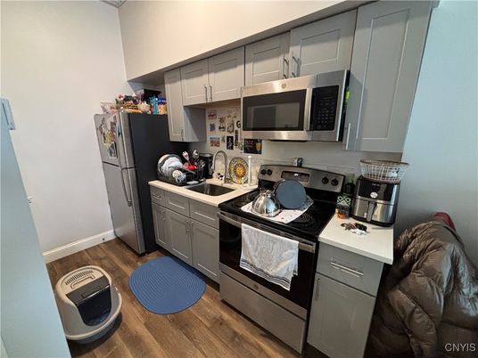 Interior, Kitchen, Wood Texture Flooring