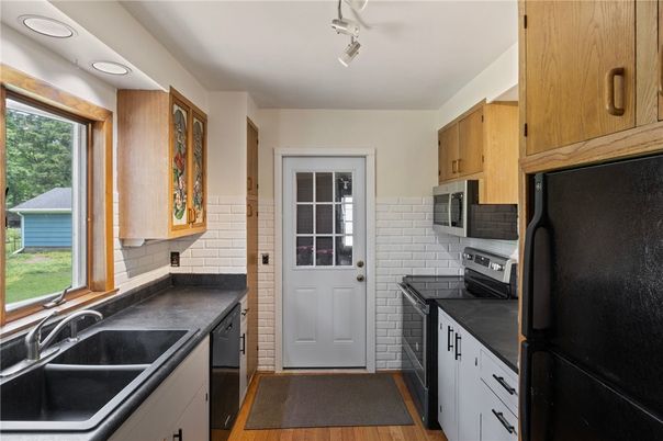 Interior, Kitchen, Wood Texture Flooring