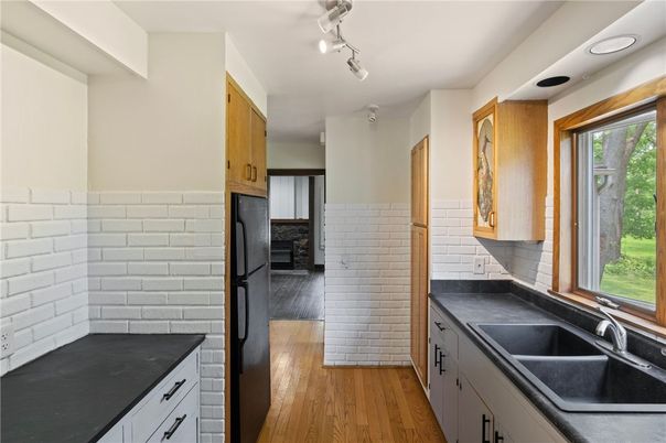 Interior, Kitchen, Wood Texture Flooring