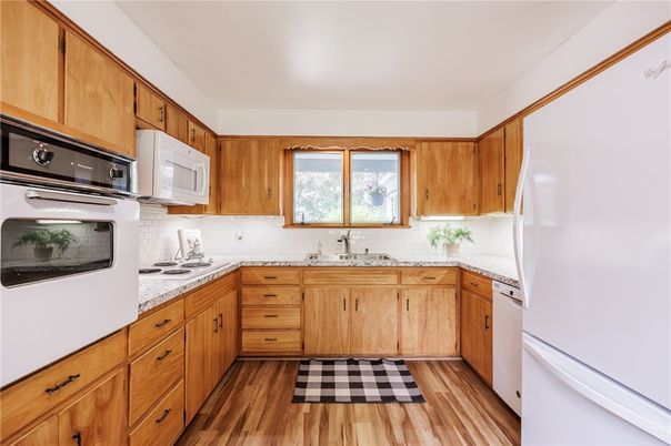 Interior, Kitchen, Wood Texture Flooring