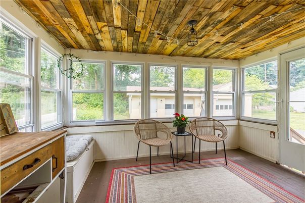 Interior, Sun Room, Wooden Ceilings