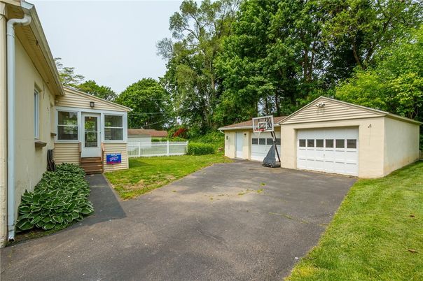 Backyard, Detached Garage, Exterior
