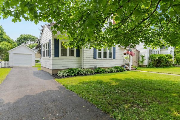 Backyard, Detached Garage, Exterior, Facade, Cape Cod