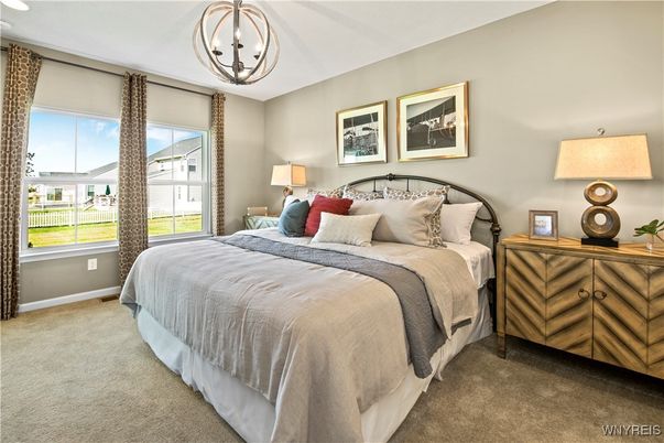 Bedroom, Interior, Pendant Lights