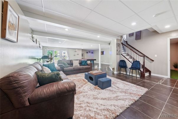 Interior, Living room, Recessed Lighting