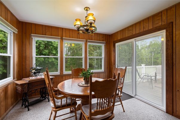 Chandelier, Dining room, Interior, Wooden Walls