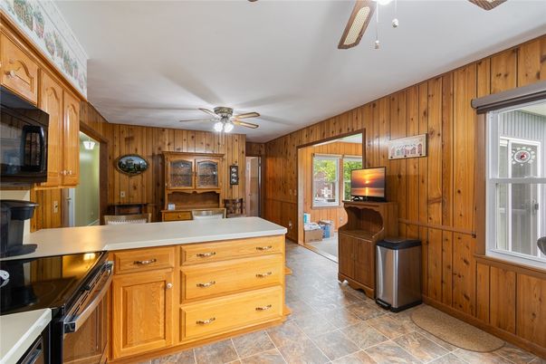 Interior, Kitchen, Wooden Walls