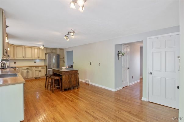 Interior, Kitchen, Wood Texture Flooring