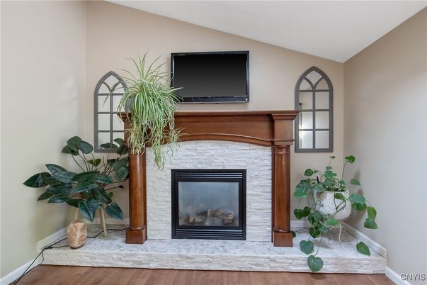Fireplace, Interior, Wood Texture Flooring