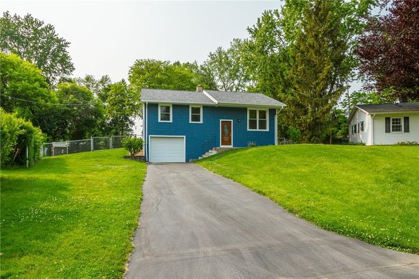 Attached, Backyard, Exterior, Facade, Raised Ranch