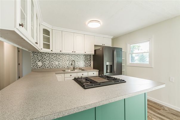 Interior, Kitchen, Wood Texture Flooring