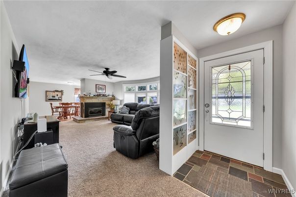 Dining room, Fireplace, Interior, Living room