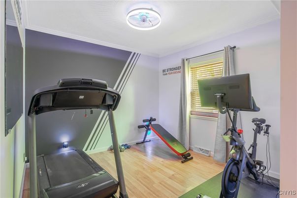 Fitness Equipment, Interior, Wood Texture Flooring