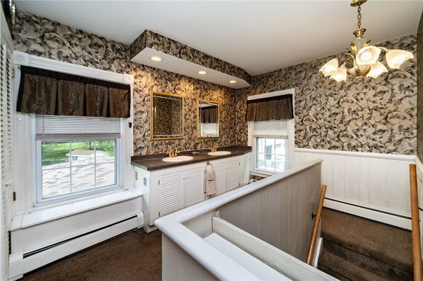Bathroom, Chandelier, Interior, Recessed Lighting
