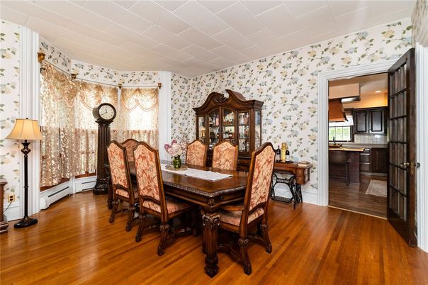 Dining room, Interior, Wood Texture Flooring