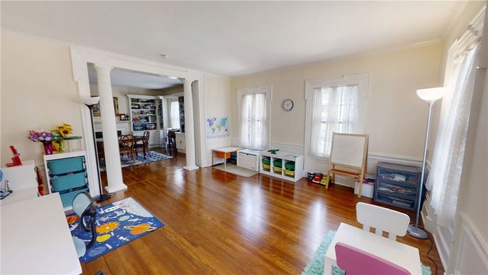 Dining room, Interior, Wood Texture Flooring