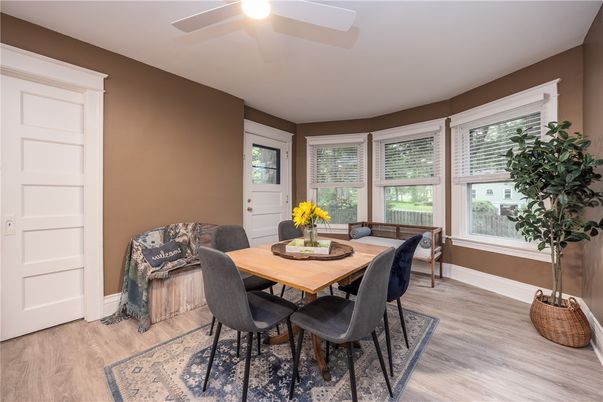 Dining room, Interior, Wood Texture Flooring