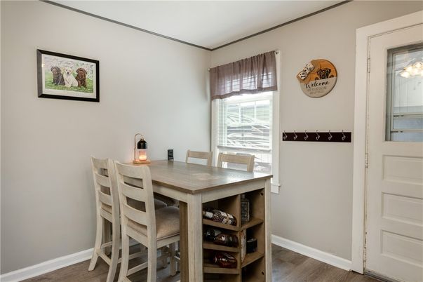 Dining room, Interior, Wood Texture Flooring