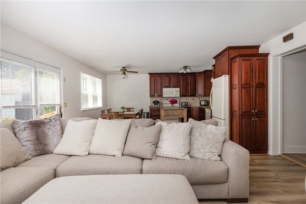 Dining room, Interior, Kitchen, Living room, Wood Texture Flooring