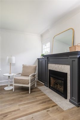 Fireplace, Interior, Wood Texture Flooring