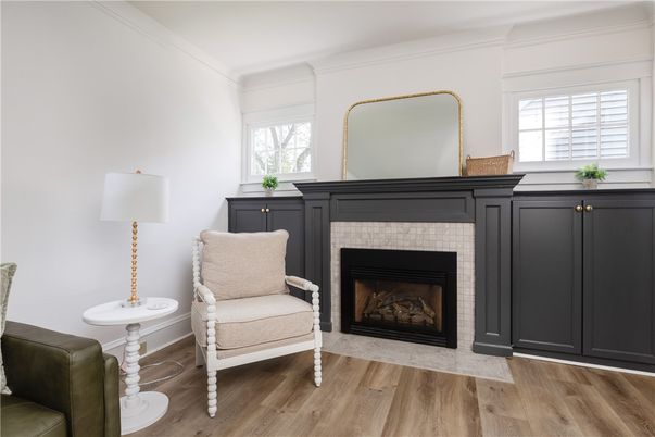 Fireplace, Interior, Wood Texture Flooring