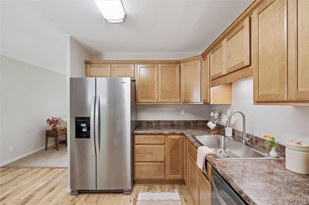 Interior, Kitchen, Wood Texture Flooring