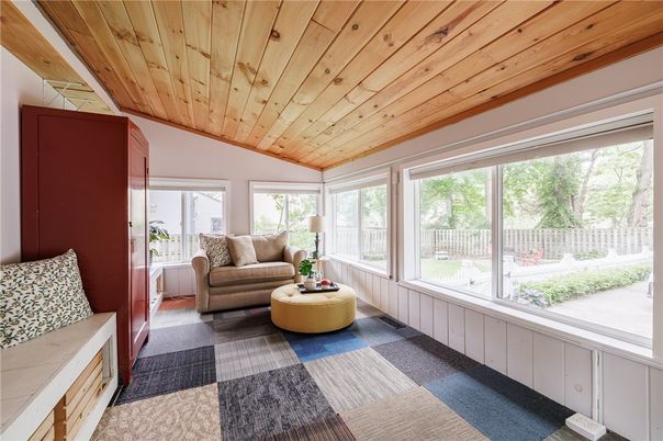 Interior, Sun Room, Wooden Ceilings