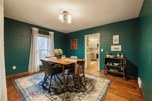 Dining room, Interior, Wood Texture Flooring